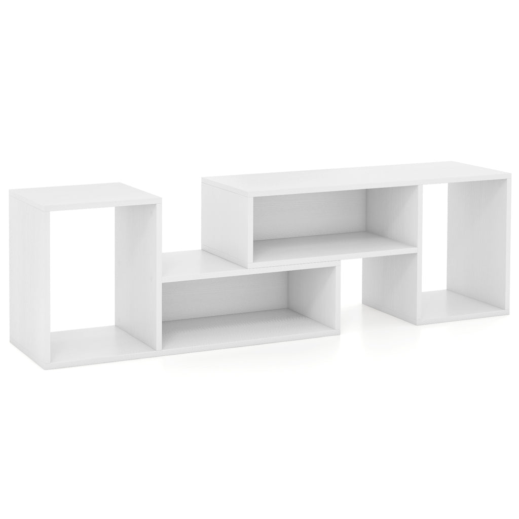 TV Stand for TVs up to 55 Inch with Storage Cubes - White