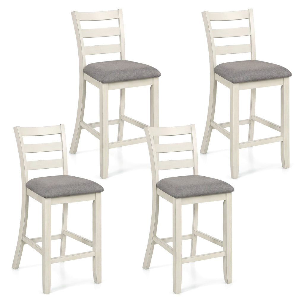 Upholstered Counter Height Barstools Set of 2 - Beige