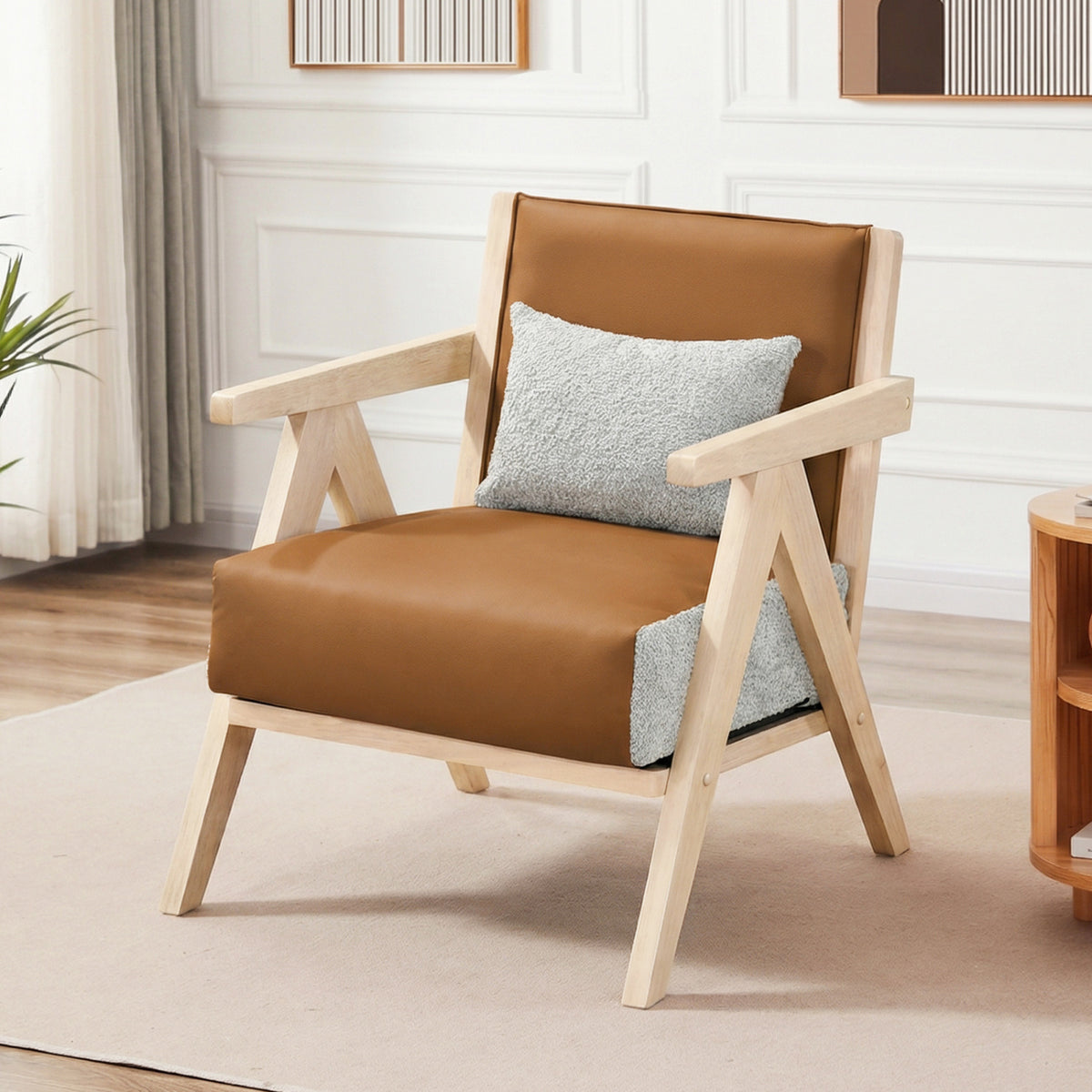 2 Pieces Living Room Furniture Set - Brown