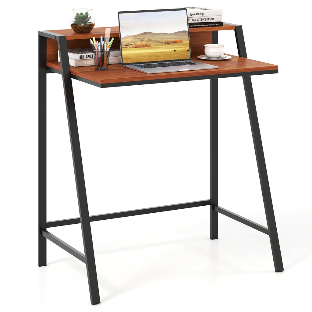 2 Tier Computer Desk PC Laptop Table Study Writing Home Office