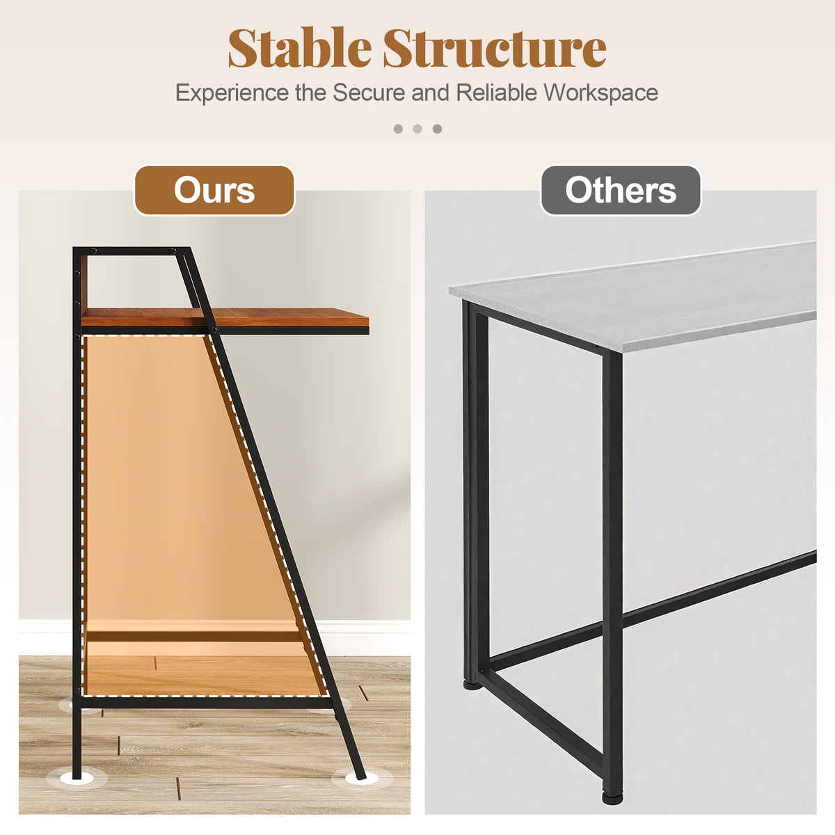 2 Tier Computer Desk PC Laptop Table Study Writing Home Office