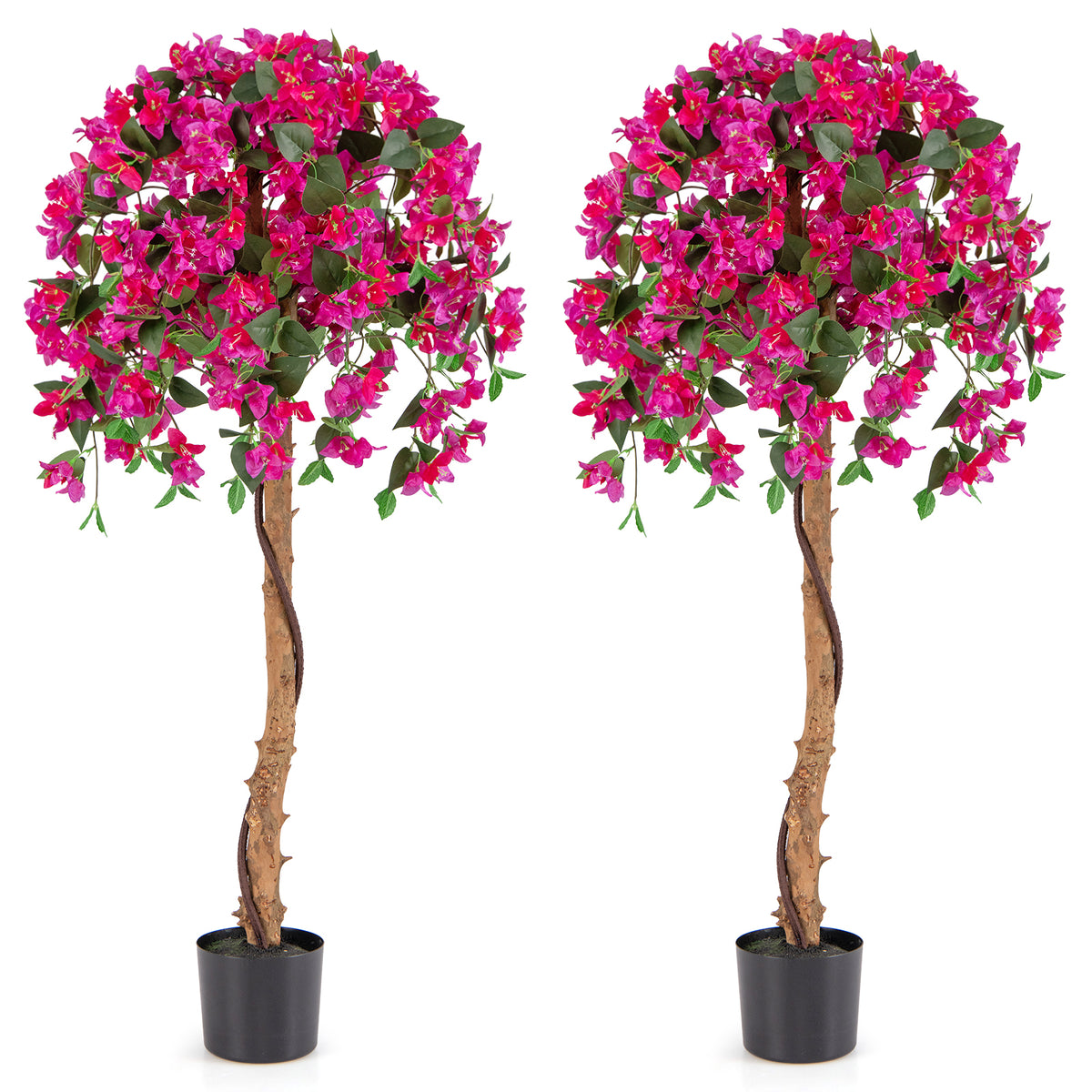 Artificial Cherry Blossom Tree - 6.5 Ft Tall with 900 Pink Flowers - Realistic Indoor Decor - Variation: Cherry Blossom Tree