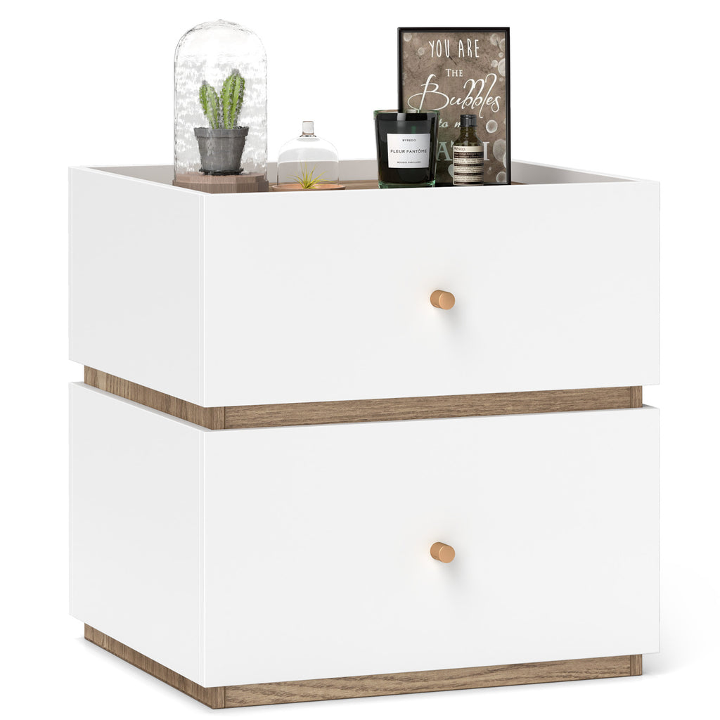 2-Drawer Nightstand with Storage - Modern Bedroom Design