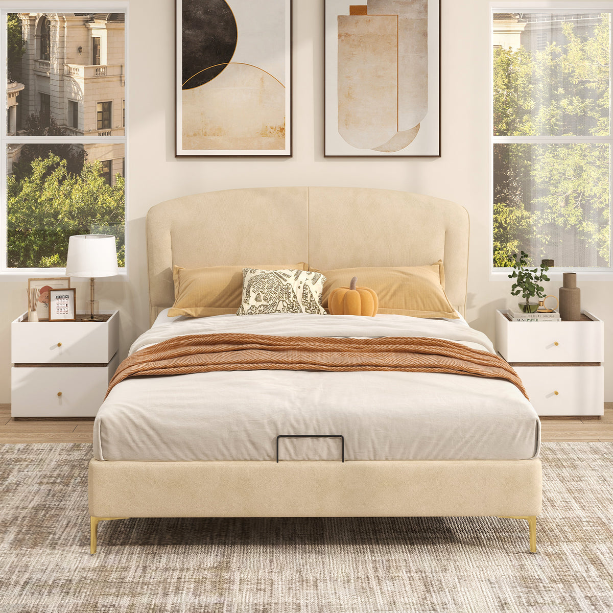 2-Drawer Nightstand with Storage - Modern Bedroom Design