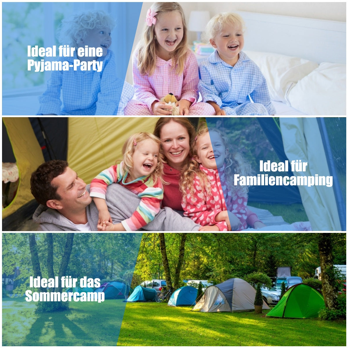 2 Person Waterproof Sleeping Bag with Pillows