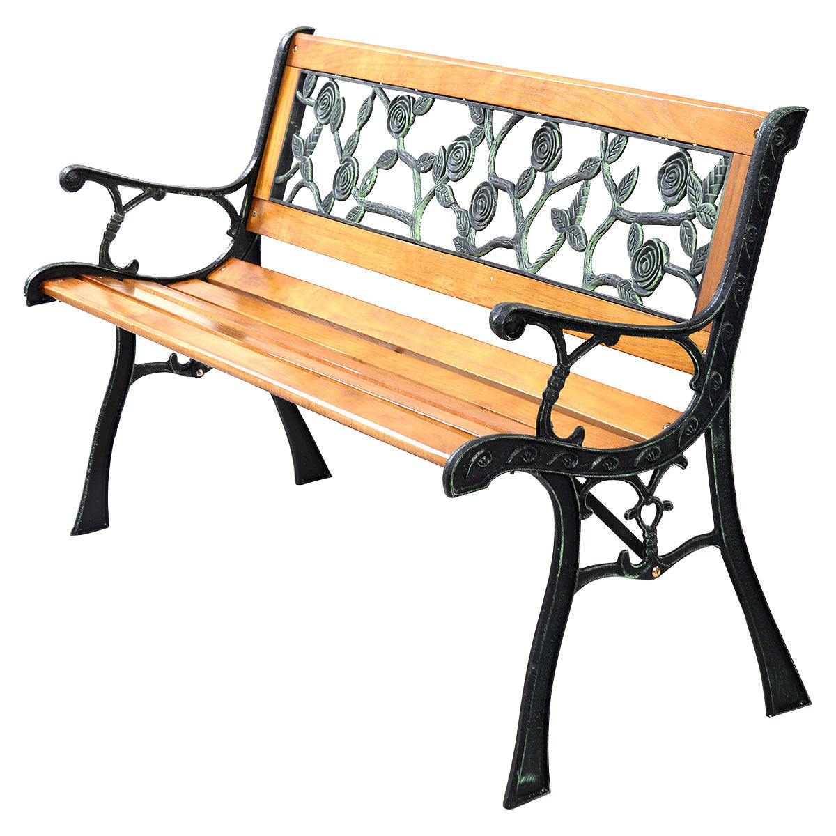 49.5" Patio Park Bench Seat - Porch Chair Style 1
