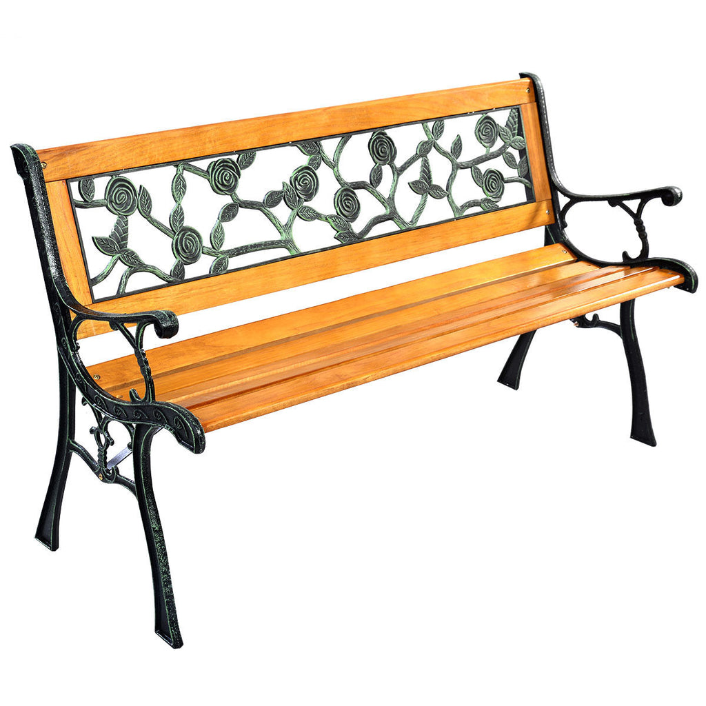 Outdoor Cast Iron Patio Bench