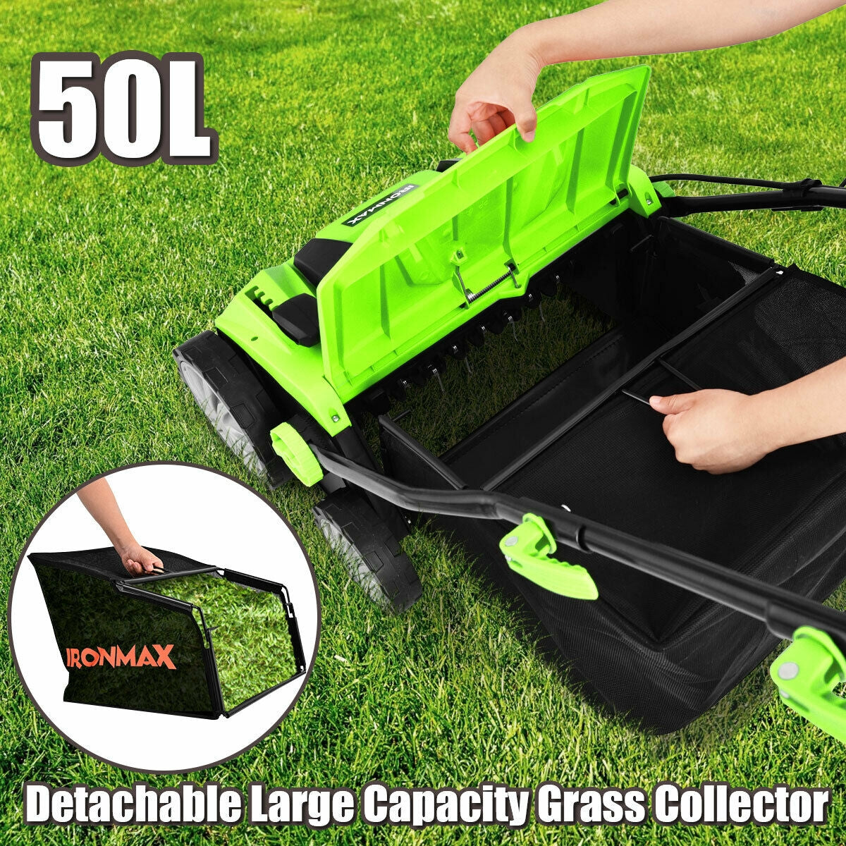 15 Inch 13 Amp Electric Scarifier with Collection Bag and Removable