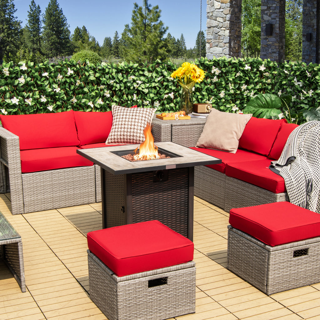 30-Inch Propane Fire Pit Table with Ceramic Top