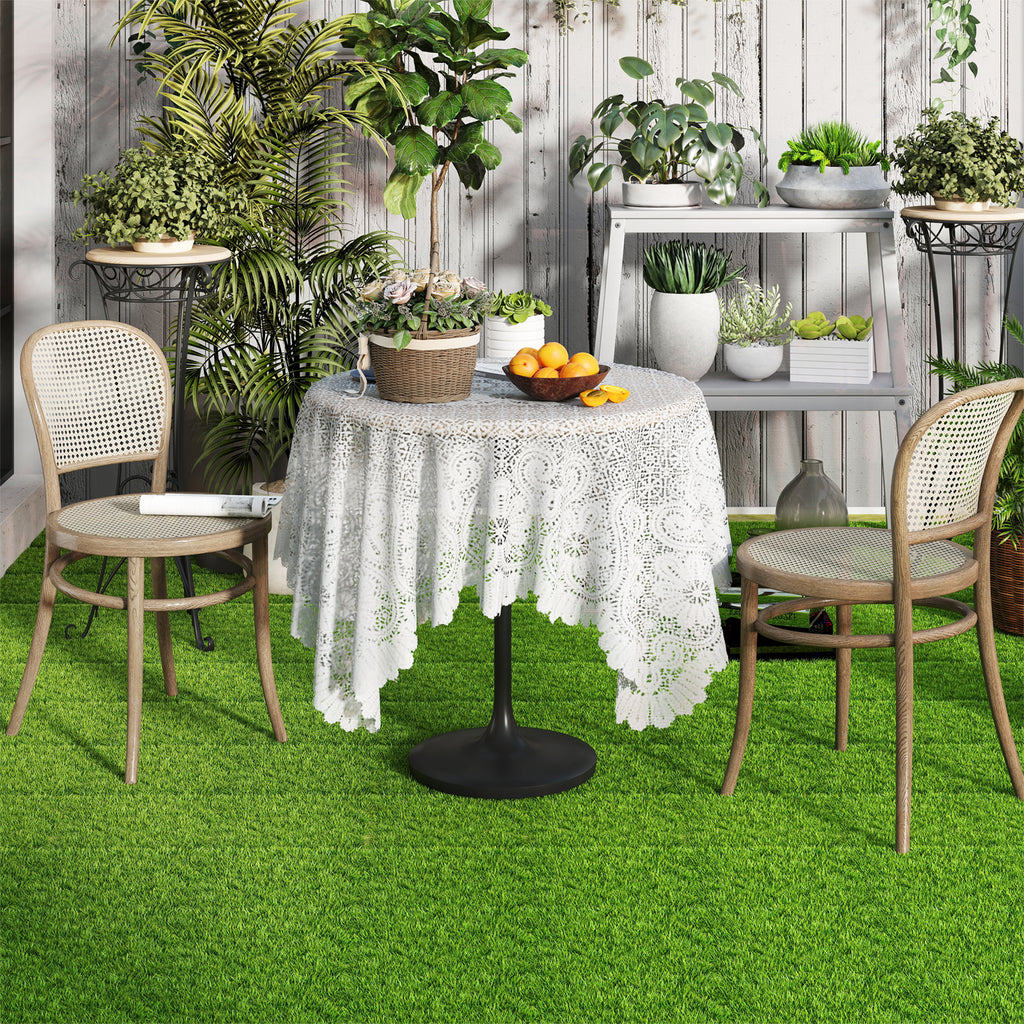 30 Interlocking Artificial Grass Tiles - Outdoor & Indoor Lawn Mat Set - Costway Variation of THIS listing