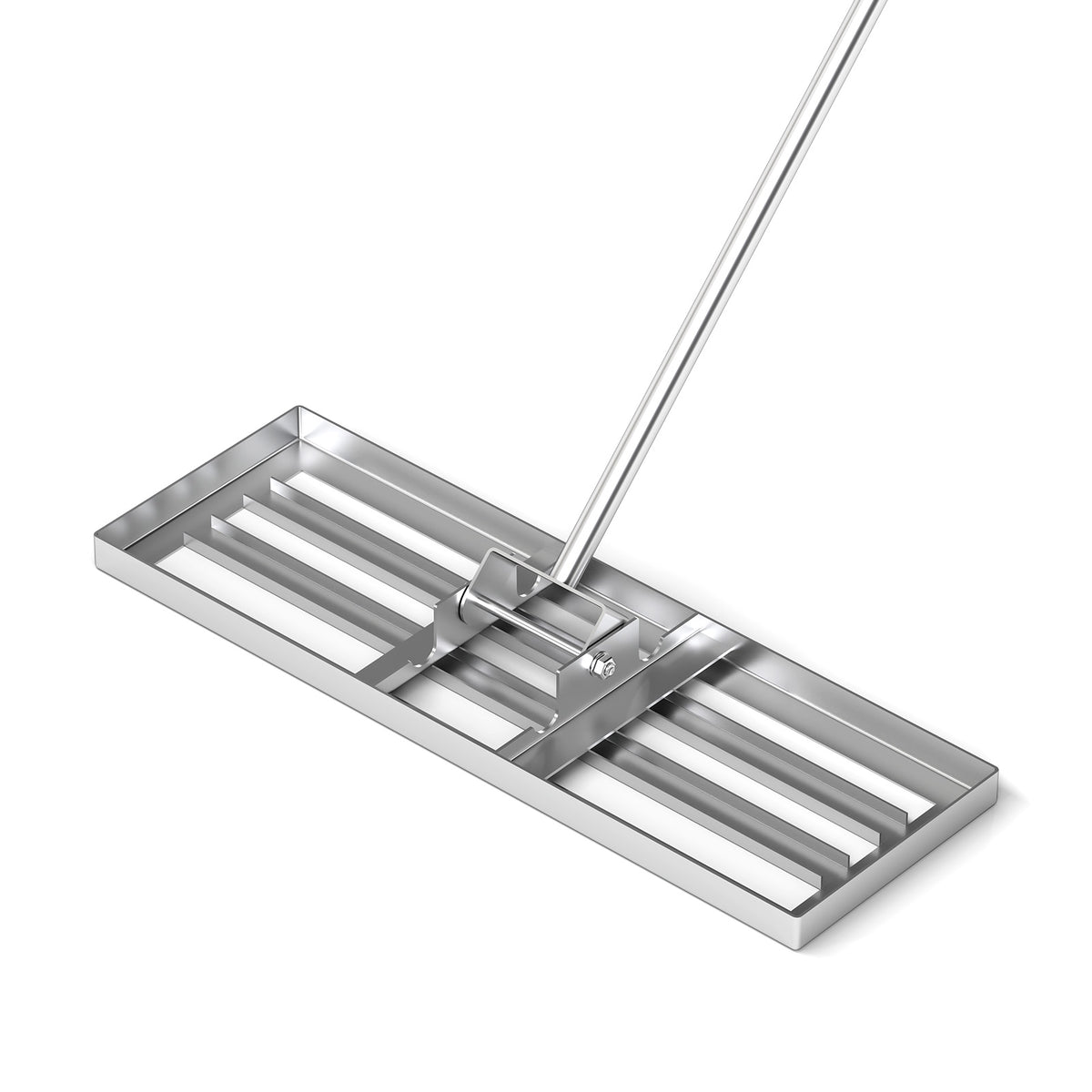 Lawn Leveling Rake 30 x 10 Inch - Silver