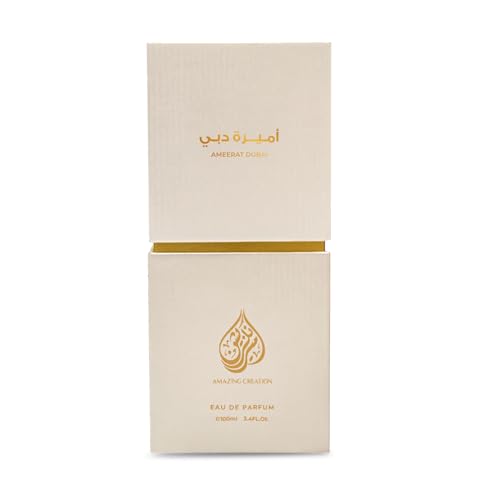 Amazing Creation Ameerat Dubai Eau de Parfum for Women, 3.4 fl oz / 100ml.