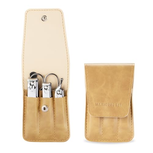 6-Piece Nail Clippers Set for Men Toe and Fingernail Clippers Kit with Travel Case Mens Manicure Nail Grooming Kits Gift for Dad Husband Boyfriend Men¡¯s Personal Care Essentials