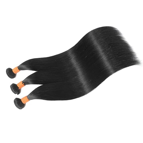Straight Bundles Human Hair 26 28 30 Inch 3 Bundles 100% Unprocessed Brazilian Virgin Human Hair Straight Weave Bundles Natural Color
