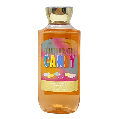 Bath & Body Works Shower Gel Gift Set 10oz Each Pack of 2 (Tutti Frutti Candy), Orange