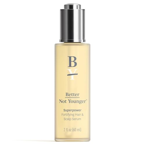 Better Not Younger Hair Thickening Serum for Women Over 40 ? Scalp Care, Hair Density Treatment and Anti-Aging 2fl.oz ? Fortifying Serum with Biotin & Ginger. Promotes Stronger, Thicker-Looking Hair.