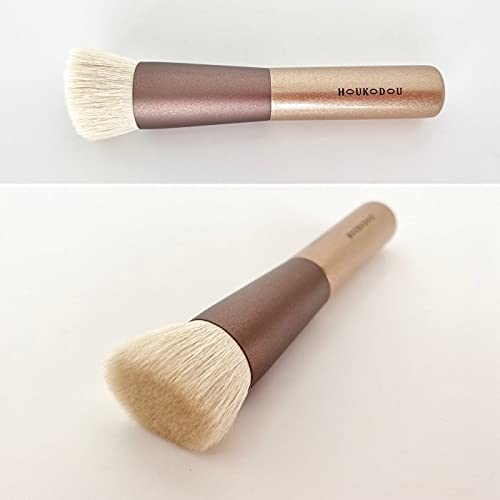 HOUKODOU BZ-2 Foundation Brush Finest Makeup Brush for Liquid, Cream, and Powder from Japan Brush Maker
