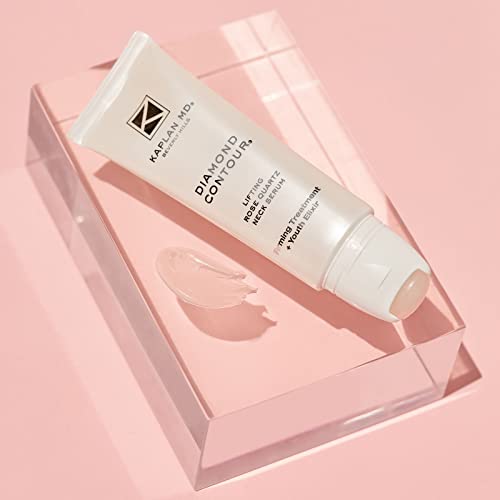 KAPLAN MD Diamond Contour Lifting Rose Quartz Neck Serum, Firming Treatment + Youth Elixir, 1.7 oz.