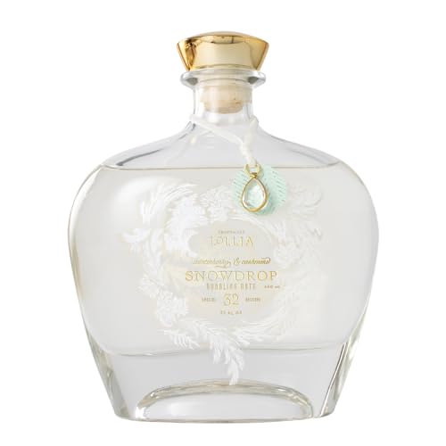 Lollia Snowdrop Bubble Bath, 22 fl oz, 650 ml, Winterberry & Cashmere Fragrance, Luxury Hydrating Women's Bubbling Bath Soap, Delicate & Relaxing Scented Skin Care