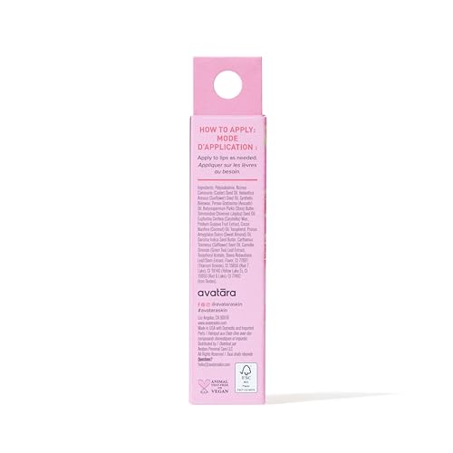 Avatara Guava Glow Tinted Lip Jelly, Hydrating Lip Gloss Treatment with Vitamin-Rich Botanicals, Pale Pink Tint, Vegan & Cruelty-Free, Soothes & Softens Dry Lips, 15mL/0.15 Fl Oz
