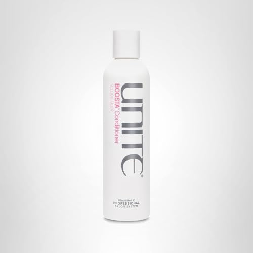 UNITE Hair - BOOSTA Conditioner - Volumizing, Hydrating Conditioner for Fine, Limp Hair - Adds Shine, Strengthens, UV Protection, Safe for Extensions, Paraben-Free, 8 Fl Oz