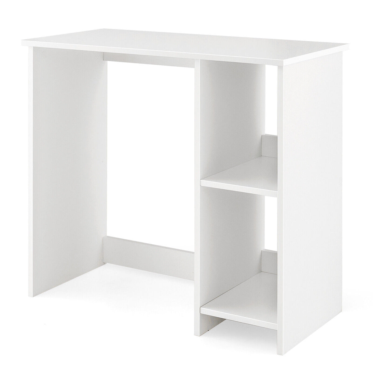 31.5 Inch Modern Home Office Desk with 2 Compartments