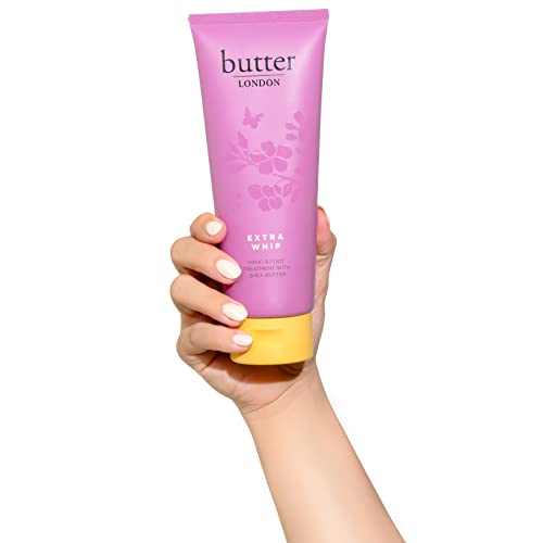 butter LONDON Extra Whip Hand & Foot Treatment, Shea & Cocoa Butter, Helps Hydrate & Restore Dry Skin, Helps Firm Skin¡¯s Appearance, Vegan, Cruelty & Paraben Free