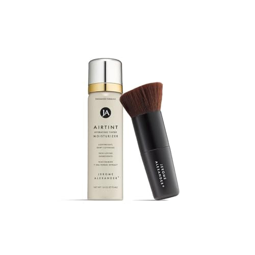 Jerome Alexander MagicMinerals AirTint Tinted Moisturizer AirBrush Spray Light | Tinted Moisturizer Spray with Anti-Aging Ingredients | Fair |2PC
