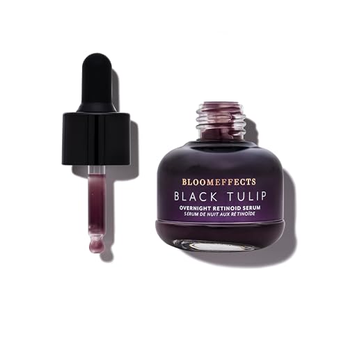 Bloomeffects - Natural Black Tulip Overnight Retinoid Serum | Clean, Non-Toxic Skincare (1oz | 25mL)