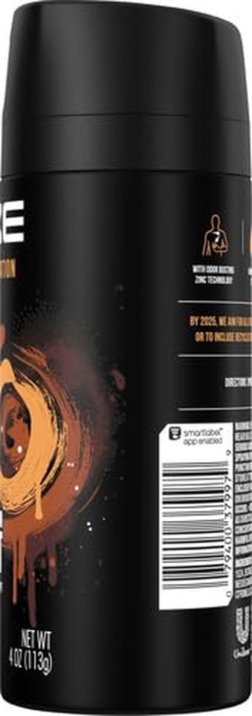 AXE Dark Temptation Body Spray Deodorant for Men, 4 Oz, Pack of 6