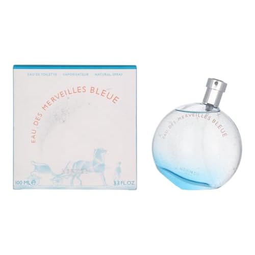 Hermes Eau Des Merveilles Bleue Eau De Toilette Spray 3.3 Fl Oz