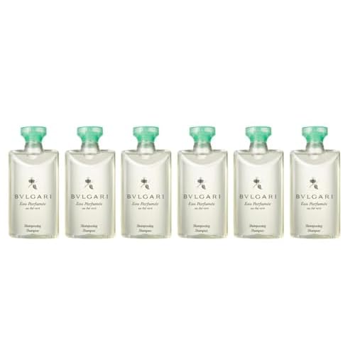 BVLGARI Au The Vert (Green Tea) Shampoo, lot of 6 bottles, 2.5 Ounce each, 15 Ounces Total
