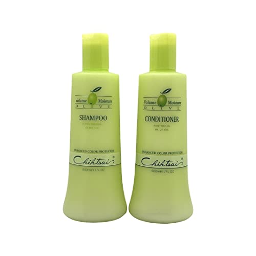 Chihtsai Volume Moisture Olive Shampoo & Conditioner Set (17 Fl.oz)