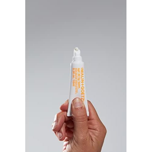 MALIN+GOETZ SPF 30 Lip Balm | Mineral Broad Spectrum Sun Protection with Titanium Dioxide | Moisturizing, Nourishing + Refreshing Spearmint | Reef-Safe, Vegan + Cruelty-Free Lip Care (0.3 Fl Oz.)