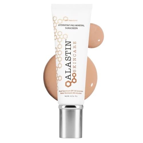 ALASTIN Skincare HydraTint Pro Mineral Sunscreen SPF 36 (3.2 oz) | 2-in-1 Tinted Daily Sunblock Moisturizer for Face & Neck | Fragrance-Free, Water Resistant