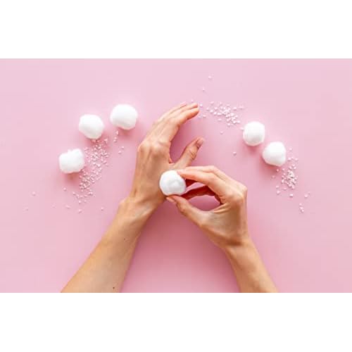 DecorRack 300 Small Cotton Balls for Make-Up, Nail Polish Removal, Pet Care, Applying Oil Lotion or Powder, Made from 100% Pure & Natural Cotton, Soft and Absorbent for Household Needs (300 Count)