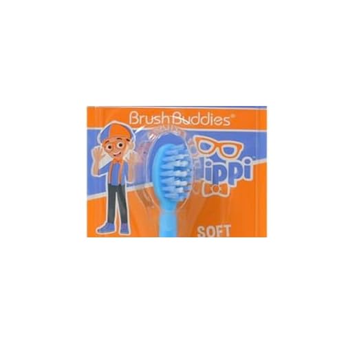 Brush Buddies Blippi Electric Toothbrush for Kids, Battery Powered Sonic Toothbrush, Soft Bristles, Children¡¯s Toothbrush for Boys & Girls, Toddler Oral Care, Blippi Character Design