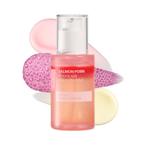 Salmon PDRN Reju Glass 3-Layer Serum, Radiance & Firming Facial Serum with 1% PDRN, Niacinamide, Collagen, Hyaluronic Acid, 30g (1.06 fl oz)
