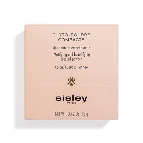 Sisley Paris Phyto-Poudre Compact, 2 Natural - Mattifying, Beautifying Pressed Powder - Visibly Blurs Wrinkles & Fine Lines - Buildable Coverage - All Skin Types - Includes Powder Puff