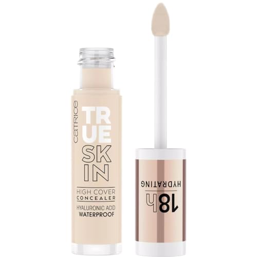 Catrice | True Skin High Cover Concealer (002 | Neutral Ivory) | Waterproof & Lightweight for Soft Matte Look | With Hyaluronic Acid & Lasts Up to 18 Hours | Vegan, Cruelty Free