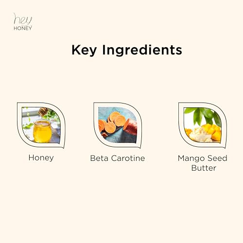 Hey Honey Skincare Mango Herbal Mineral Scrub Dead Sea Salt Exfoliator for Body & Face | Gently Buffs, Smooths & Hydrates Skin | Cruelty-Free, Paraben-Free, Vegetarian | 6.7 oz