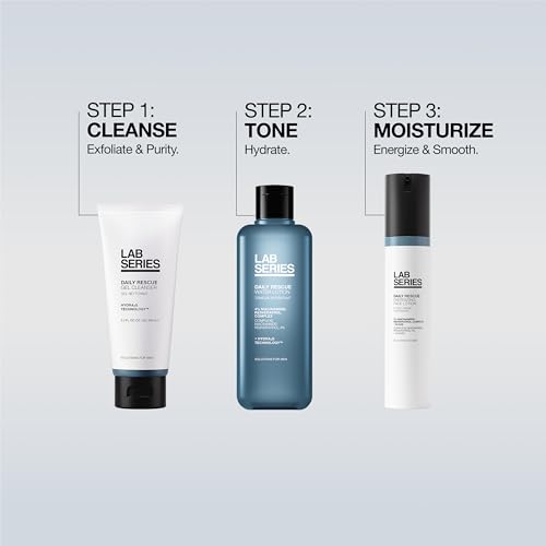 Lab Series Men's Daily Rescue Gel Cleanser - Face Wash - Nourishes and Hydrates Skin - Skin Care for Men, 3.4 Fl Oz