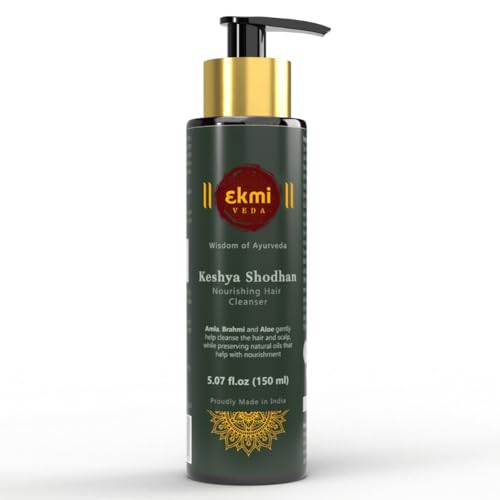 Ayurvedic Hair Growth Sulfate Free Shampoo With Reetha, Shikakai, Bhringraj, Amla For Hair Loss Control. Hair Regrowth Treatment For Women & Men. Hair Thickening Rosemary Shampoo, 5.07 Fl Oz