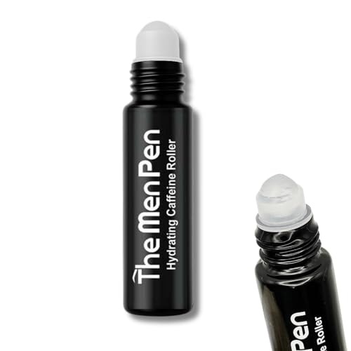 The Men Pen Refresher Kit | Eyebrow, Beard & Hair Filler + Caffeine Eye Roller + Razor 4-Pack, Waterproof, Long-Lasting, Sweat-Proof Grooming Essentials