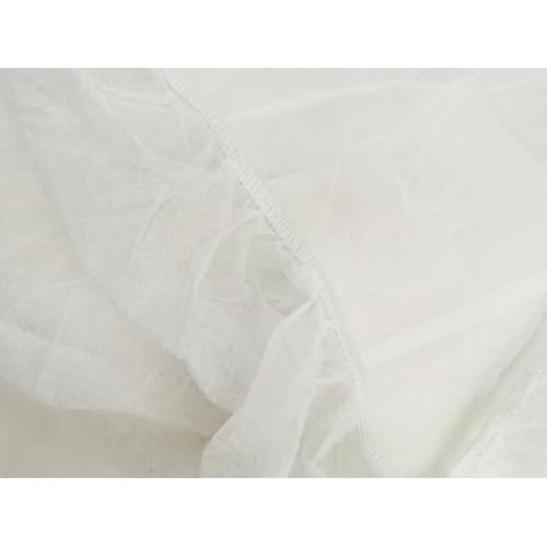 ZMDREAM Disposable Fitted Massage Table Sheets Pack of 20 Bed Covers with Elastic Maximum 82 x 35 inches White LZ015W