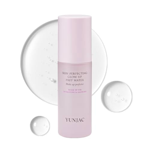 Skin Perfecting Glow Up Prep Water Makeup Fixer(1.69 fl oz) ? Lightweight Fine Mist for Long-Lasting Makeup, Glow Booster, Smooth Radiant Skin Finish, Korean Skincare by YUNJAC