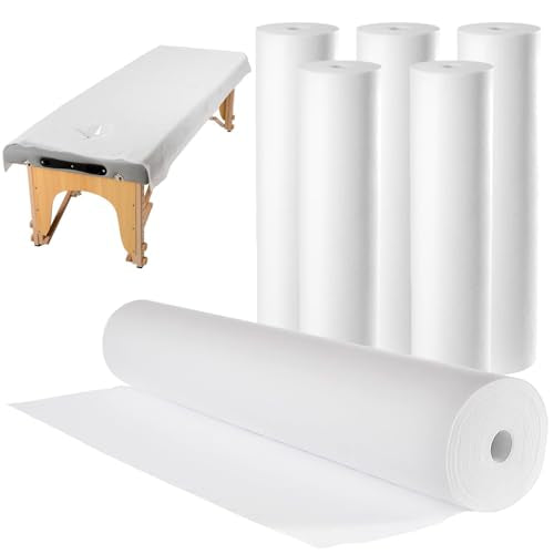 Disposable Bed Sheets 31" x 71" Massage Table Covers Non Woven Fabric Massage Bed Sheets Breathable Bed Cover for Spa Massage Beauty Tattoos Waxing Table (White-300Pcs)