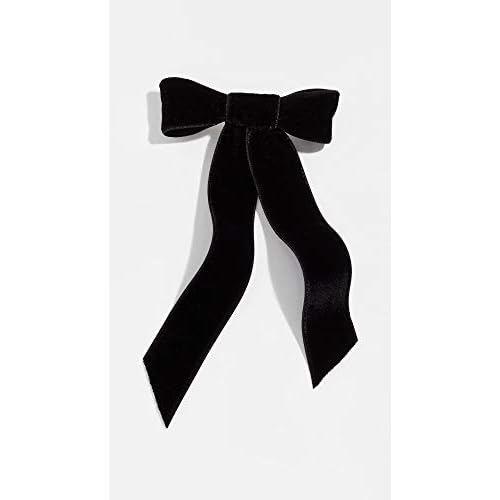 Jennifer Behr Women's Velvet Bow Barrette, Black, One Size