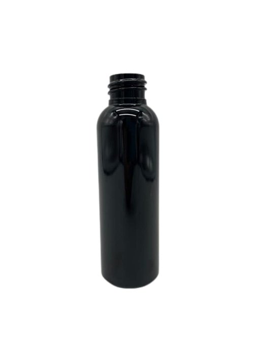 Natural Farms 2 oz Black Cosmo Plastic Bottles -12 Pack Empty Bottle Refillable - BPA Free - Essential Oils - Aromatherapy | Black Disc Caps - Made in the USA