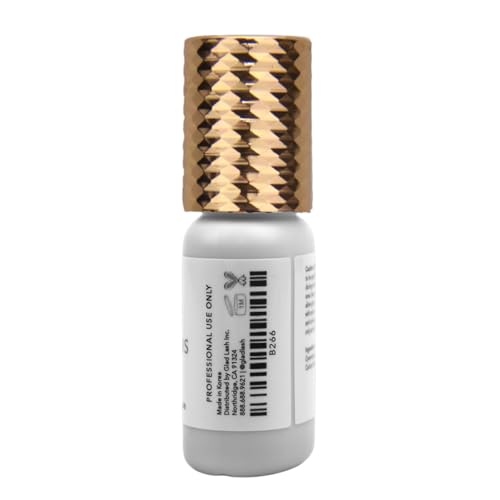 GladGirl False Eyelash Extension Glue - Volume Plus 5ml - Fast Dry Time of 1-2 Seconds - Maximum Eyelash Extension Bond - Ultra Black